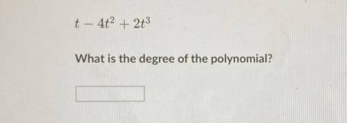 What would the degree be