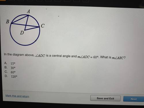 What is angle measure ABC? No