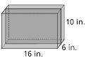 What is the area of this cross-section of this rectangular prism?