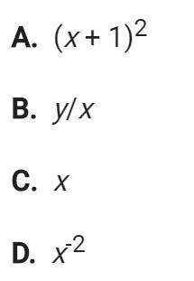 PLEASE HELP!  Which of the following is a monomial?