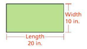 The scale for the drawing of a rectangular playing field is 2 inches = 5 feet. What is the area of t