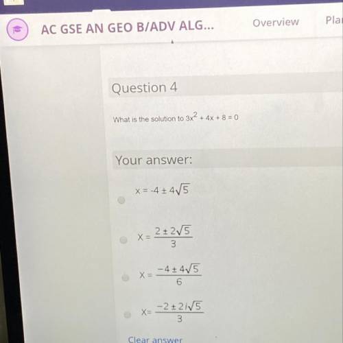 What is the solution to 3x4 + 4x + 8 = 0