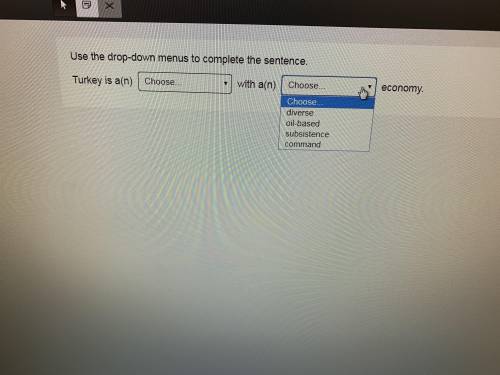 Use the drop-down menu to complete the sentence