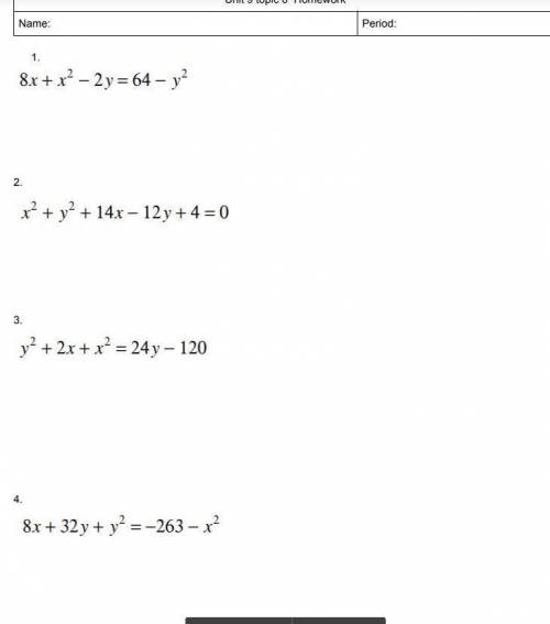 Not sure how to solve the following equations.