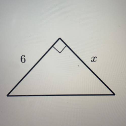 The triangle shown below has an area of 18 units2. Find the missing side.