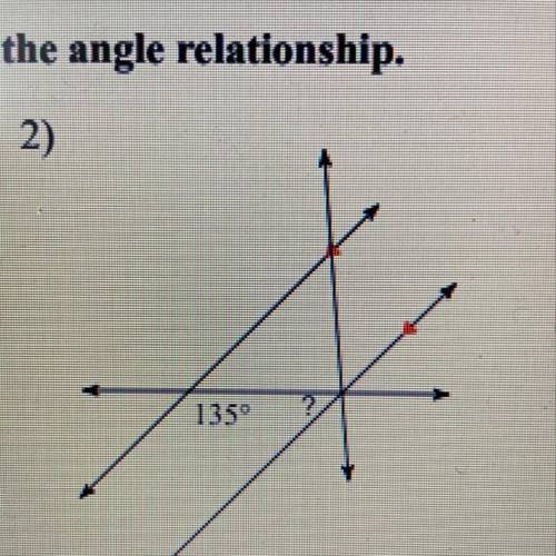 What is the angle measurement and angle relationship?