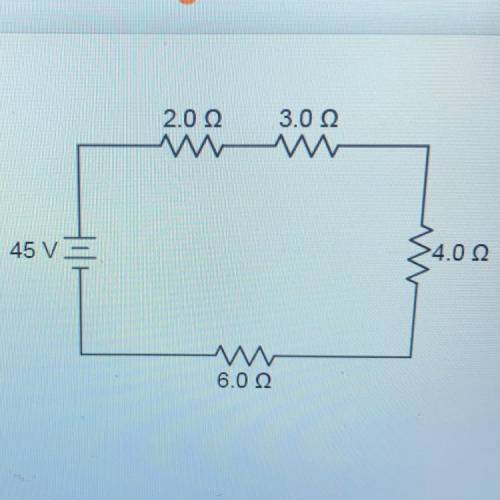 What is the equivalent resistance in this circuit? & What is the current in this circuit?