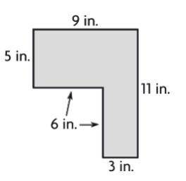 Find the area of the combined rectangle.
