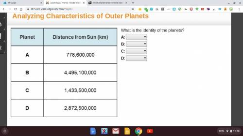 Help me it ask each planet distance from the sun.