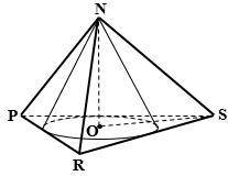 Given: PR = RS = PS, NS = 8, NO ⊥ (PRS), m∠NSO = 70° Find: Volume of the cone