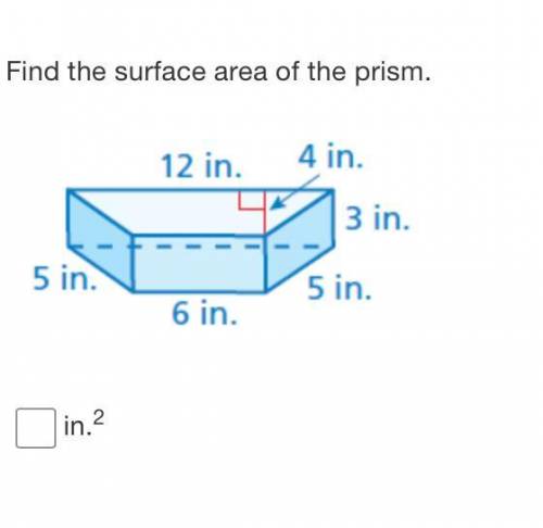 Surface area of prism?