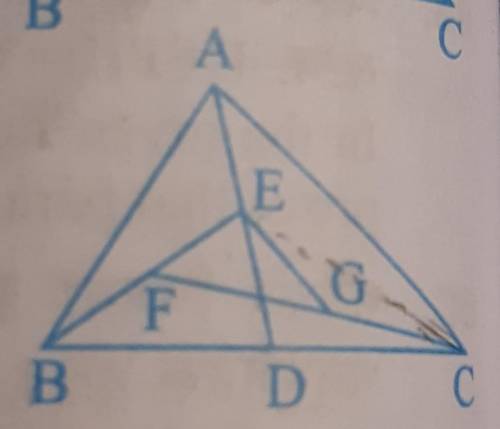 In triangle ABC, D E F and G are mid points of BC, AD, BE and CF respectively. Prove that ABC=8EFGPl