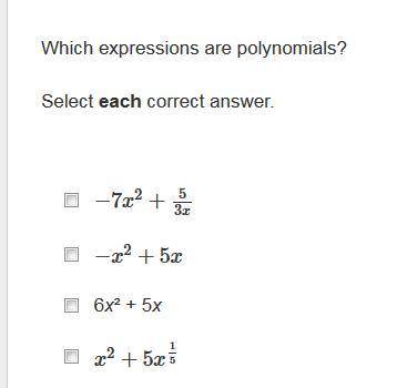 Which are polynomials