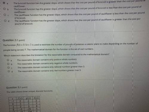 Need help with #2 Will mark brainliest if correct and tell me why it is right