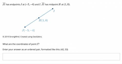 4/ Please help. What are the coordinates of point I? Enter your answer as an ordered pair, formatted