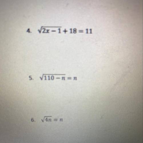 Problem #5, whats the value of n?