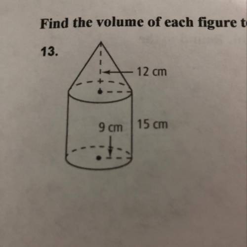 Find the volume to the nearest whole number