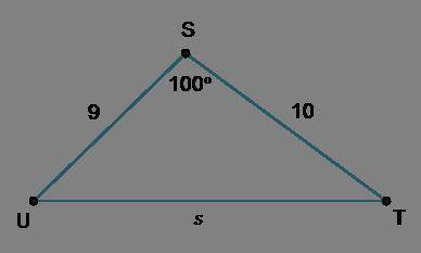 I need new guy friends lol and help with GSTTriangle U S T is shown. Angle U S T is 100 degrees. The