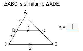 Answer question below please solve for x