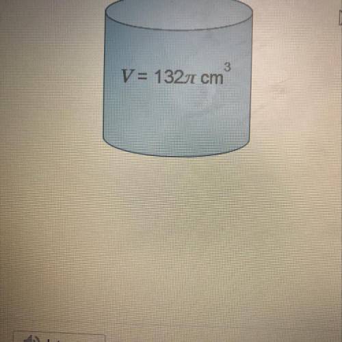 Consider the cylinder with a volume of 132 cm What is the volume of a cone with the same radius and