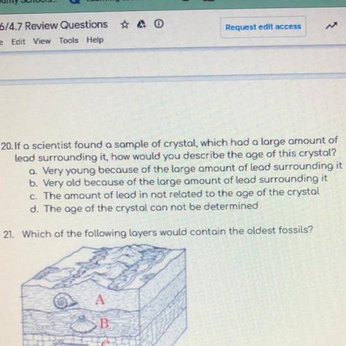 If a scientist found a sample of crystal, which had a large amount of lead surrounding it, how would