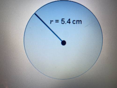 Use the circle to answer the questions.  The diameter is___ cm?  The circumference in terms of pie i