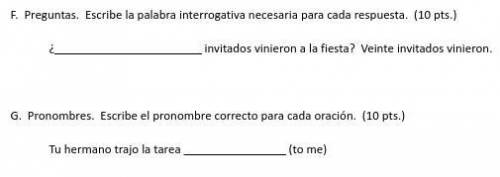 Answer my EASY Spanish Question for 20 points! **No Translator!