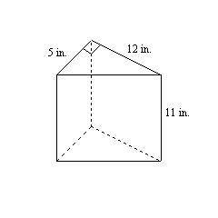 PLEASE HELP! WILL GIVE BRAINLIEST! Q: Find the lateral area and the surface area of the right prism.