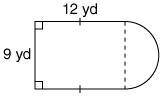 [70 POINTS] What is the perimeter of the following composite figure?21 yd42 yd47.13 yd35.13 yd