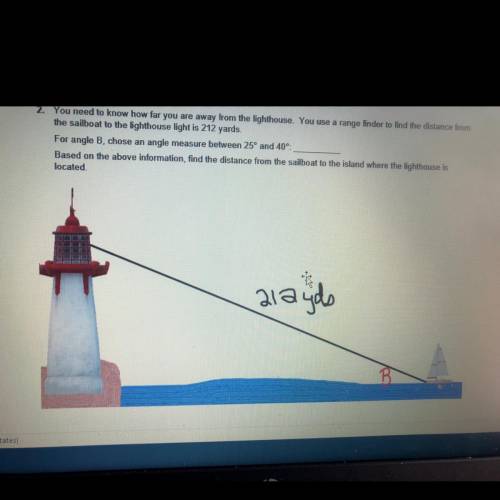 Score for Question 1: __ of 4 points) 2. You need to know how far you are away from the lighthouse.