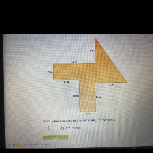 What is the area of this figure?