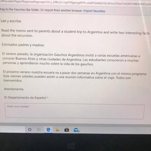 Helpppp meeeee translate in Spanish from FYI no English