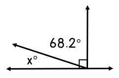 Help! Please help me find the measure of x, the missing angle shown below -