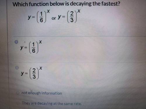 Which function below is decaying the fastest?