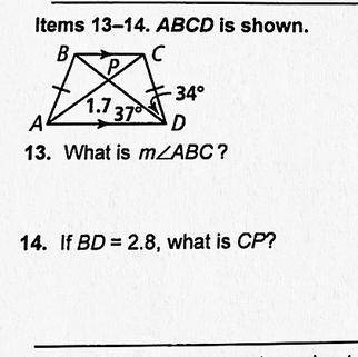 What is m If BD = 2.8, what is CP?