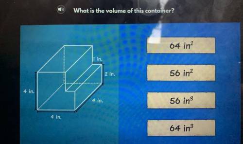 What is the volume of this container please please help me with this question