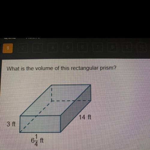 What is the volume of this rectangular prism? 14 ft 492 Pls I will give u brainiest