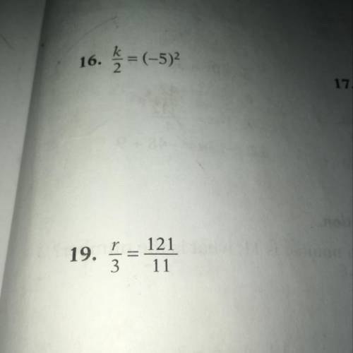 Need help for 16) and 19) Solve each equation and check. Show all work please