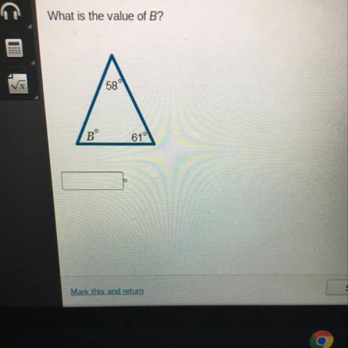 What is the value of B? B