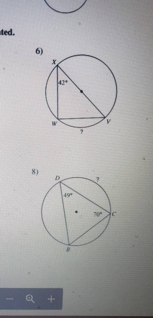 Find the measure of the arc or angle indicate. someone help me plz
