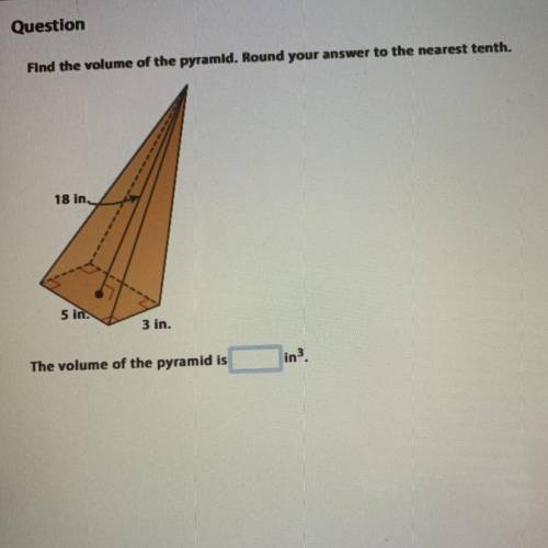 FIND THE VOLUME OF THE PYRAMID!