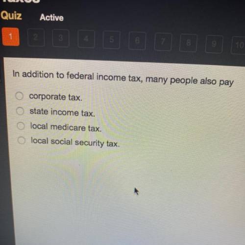 In addition to federal income tax, many people also pay