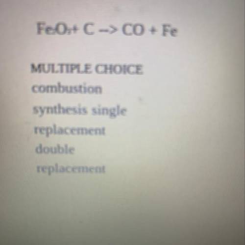 What type of chemical reaction does this equation represent?
