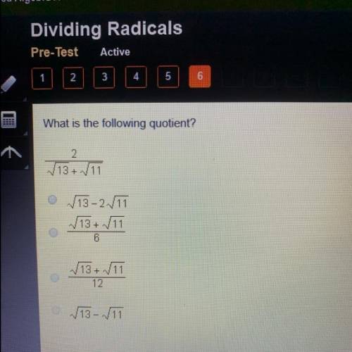 What is the following 2/ √13 + √11