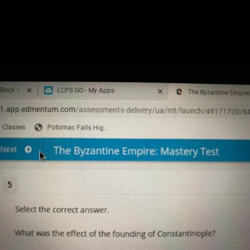 What was the effect of the founding of constantinople