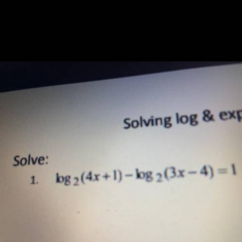 How to solve log and exponential equations
