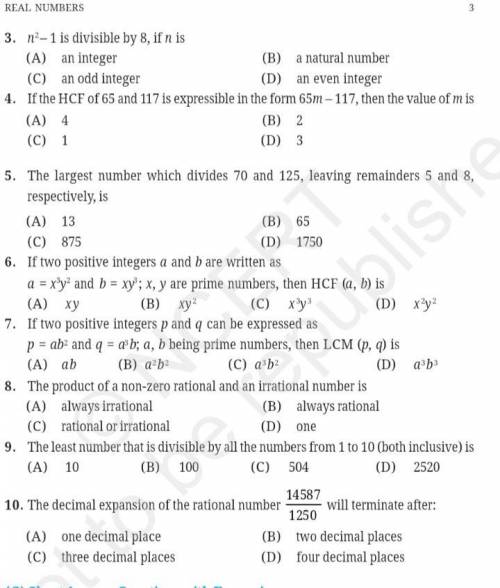 Can anyone solve any 10 questions from these , at least 5 questions can be solved, please