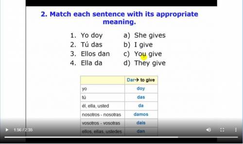 Part A: The Verb –dar-. answer the questions with images below. (1) ____________ (2) ___________ _ (