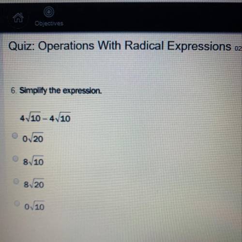 6. simplify the expression.  please and thank you