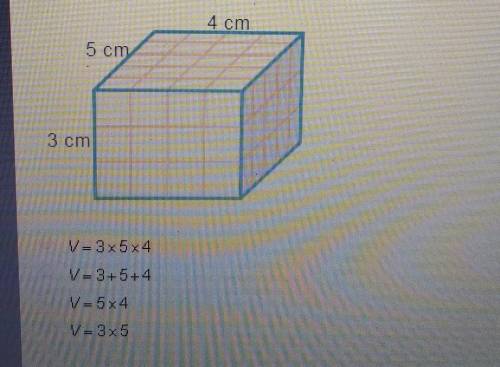 Which equation can be used to find the volume of this solid?